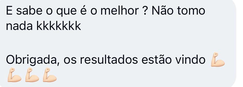 Depoimento: aluna agradece e diz que os resultados estão vindo sem tomar nada