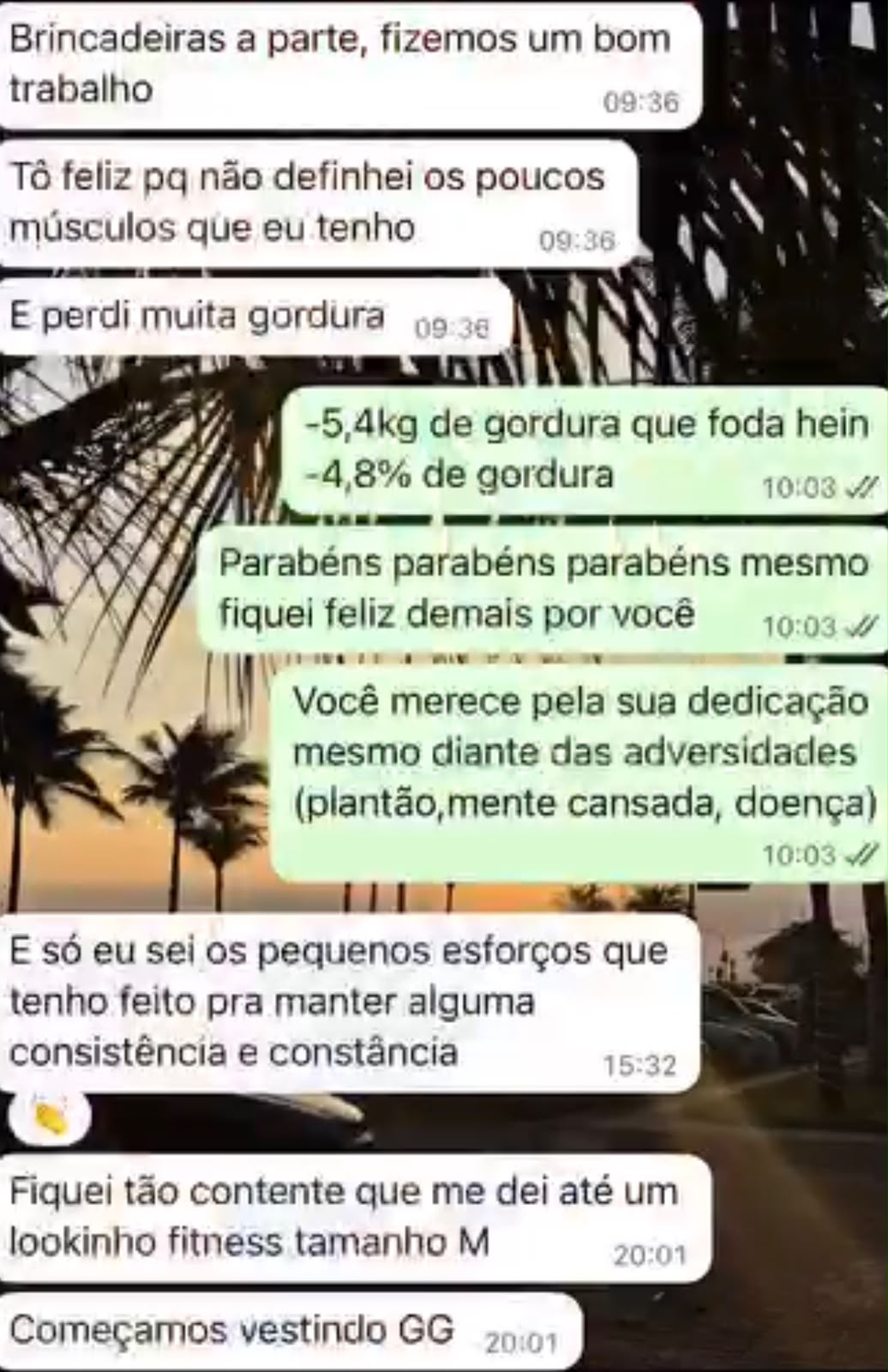Depoimento da Jessica: perdeu gordura, manteve músculo e saiu do GG para o M