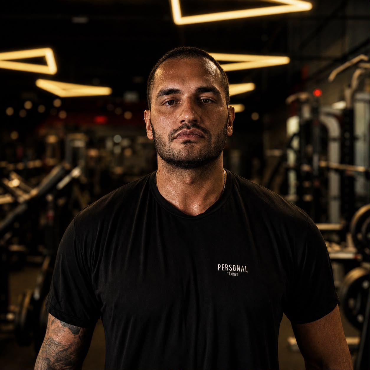 Ricardo Maciel, personal trainer, em ambiente de academia